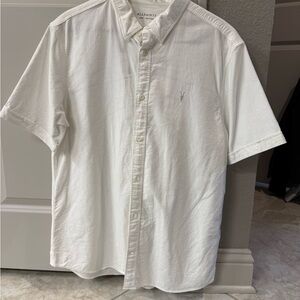 All Saints Classic White Button Down Shirt